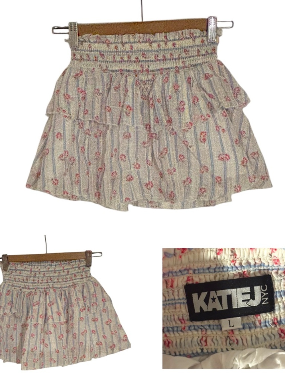 Katie J NYC Brooke Floral Skirt